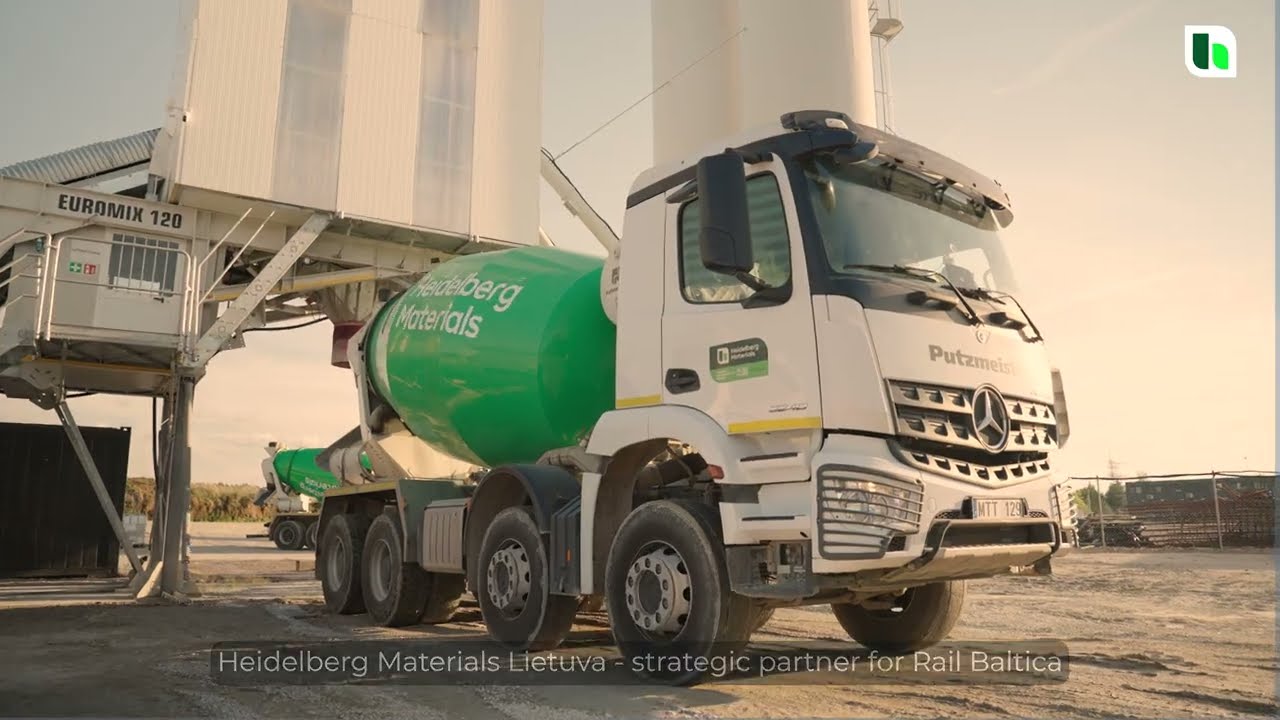 Heidelberg Materials Lietuva partnership with Rail Baltica