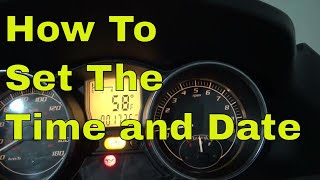 Piaggio MP3... How To Set The Time AND Date
