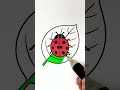 Oh No! Little Ladybug Lost Its Color 🐞 #coloring #glitter #art #shorts #kids #cartoon