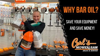 Why Bar Oil Save your equipment and save money