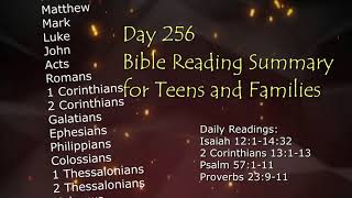 Day 256 Bible Reading Summary for Teens and Families