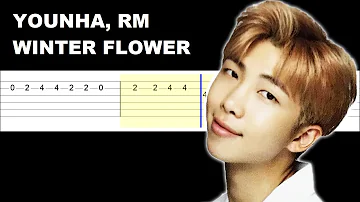 Younha, RM - Winter Flower (Easy Guitar Tabs Tutorial)