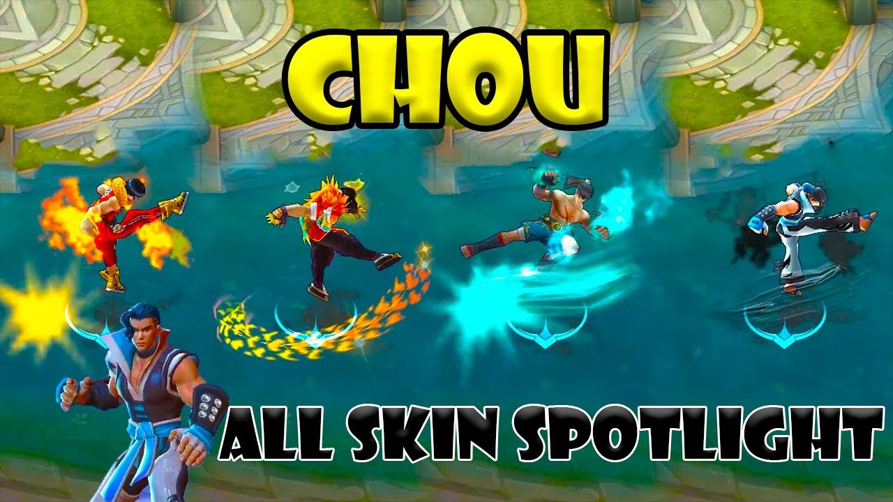 Mobile Legends Chou All Skin Spotlight - YouTube