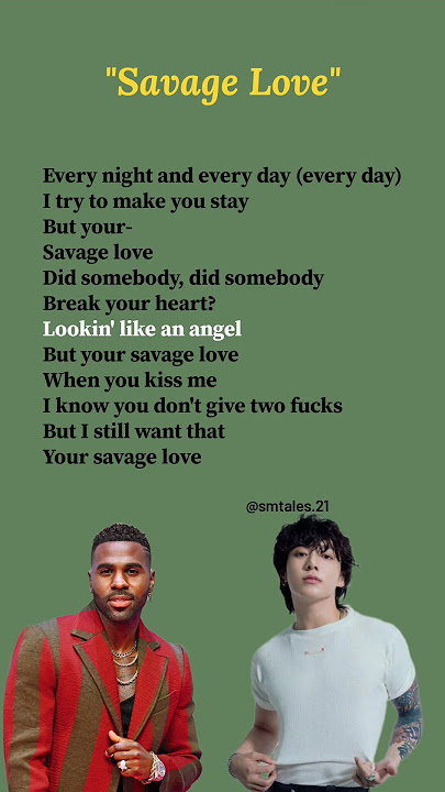 Savage Love (Laxed - Siren Beat) [BTS Remix]Jawsh 685, Jason Derulo & BTS ‎⁨#lyrics #savagelove
