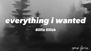 Billie Eilish ~ everything i wanted (lyrics)