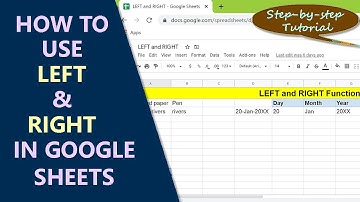 Google Sheets LEFT & RIGHT Function | Extract Sub String from String | Google Sheets Function