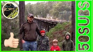 Thank You All 50 Subscribers A Message From Us At One Of The Greatest Trestle Bridges. Keep It Up