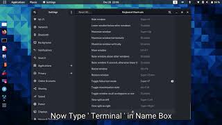How to create customised shortcut keys to open terminal kali linux