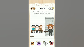 Brain Test 2 Level 2 one of them is a Vampire in disguise,how to find them.