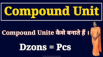 how to create Dzons compound unit in tally prime  i