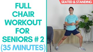 Full Chair Workout - Seated And Standing - No Equipment More Life Health