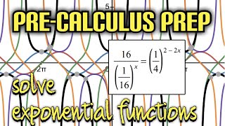Pre-Calculus Prep: Solving Advanced Exponential Functions Using the Same Base (without logarithms)