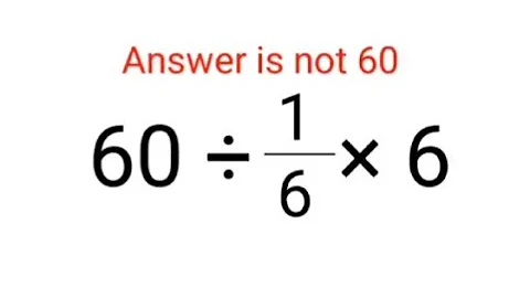60÷1/6×6 The answer is not 60. Many got it wrong!  Ukraine Math Test #math #percentages #ukraine