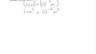 Unit conversion (cubed units)