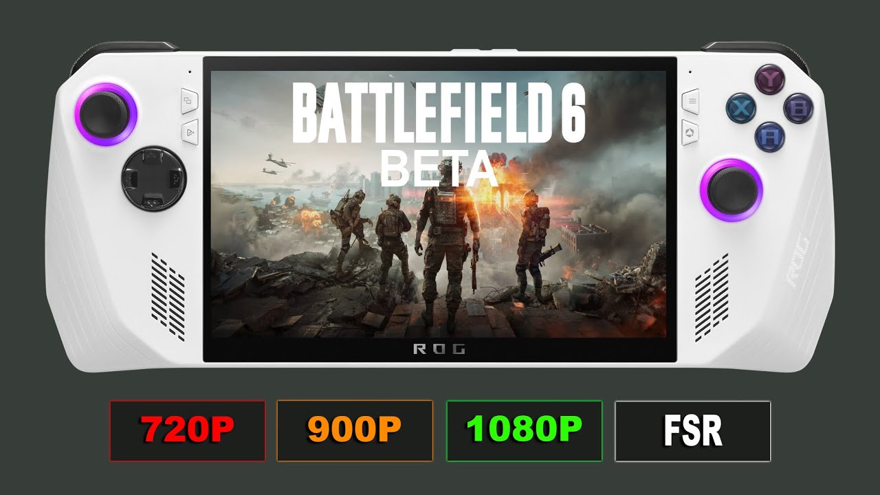 ROG ALLY | Battlefield 6 Beta Performance Review / Benchmark 1080P, 900P, 720P FSR