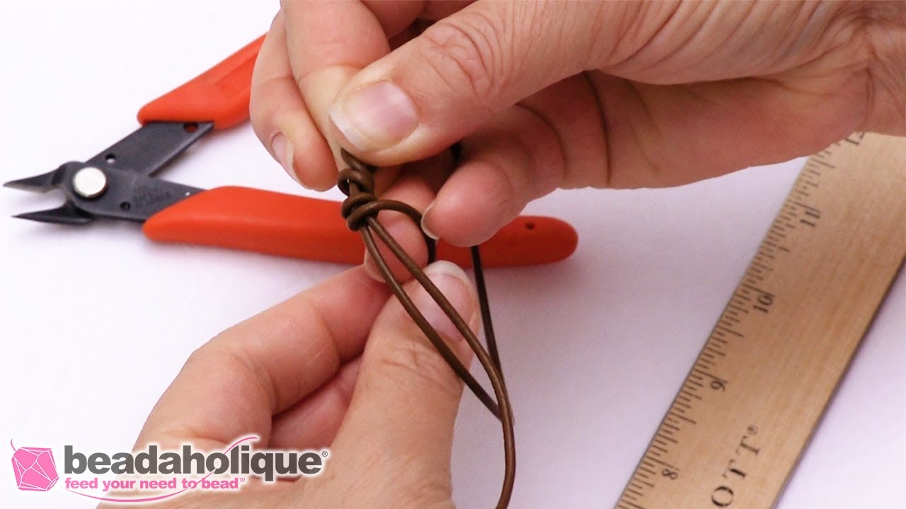 How to Make a Unisex Leather Cord Necklace with Slide Knots