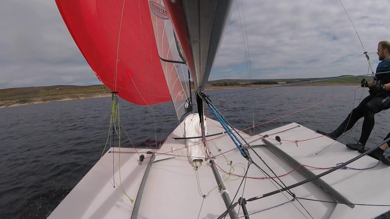 49er sailing 2nd Sept Yorkshire Dales Sailing Club YouTube