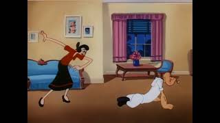 Popeye The Sailor Man - Fright To The Finish (1954) (Upscaled to 4K Resolution)