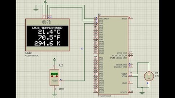 Thermometer with LM35 sensor and SSD1306 OLED 128x64 display by STM32 microcontroller