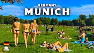 Munich English Garden Walk in HOT SUMMER 🔥 What Locals Do When München Gets HOT | Germany 4K HDR