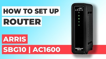 ✅ How to Setup Arris SURFboard SBG10 WiFi Router | How to Set Up ARRIS AC1600 SBG10 Modem