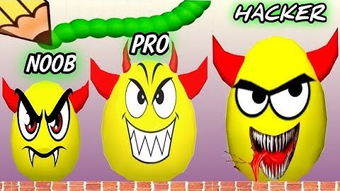 NOOB VS PRO VS HACKER Draw To Smash..🎮️
