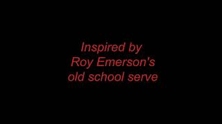 Roy Emerson's serve