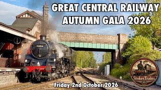Great Central Railway - Autumn Gala 2026 - British Steam Trains