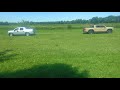 Tug of war honda ridgeline vs 16 trd off road tacoma on grass