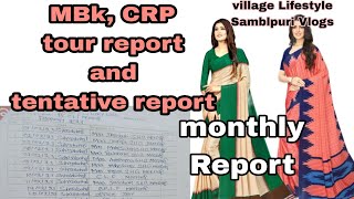 #Salary Report#Tour report# Tentative report#@village662# monthly Report# for #MBk# #CRP #
