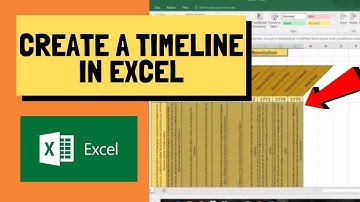 Create a Timeline in Excel - A Helpful Illustrated Guide