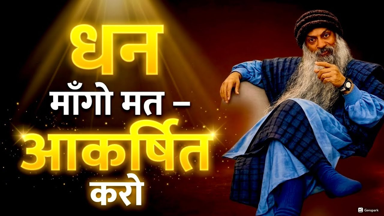 Osho धन माँगो मत —धन आकर्षित करो osho hindi speech