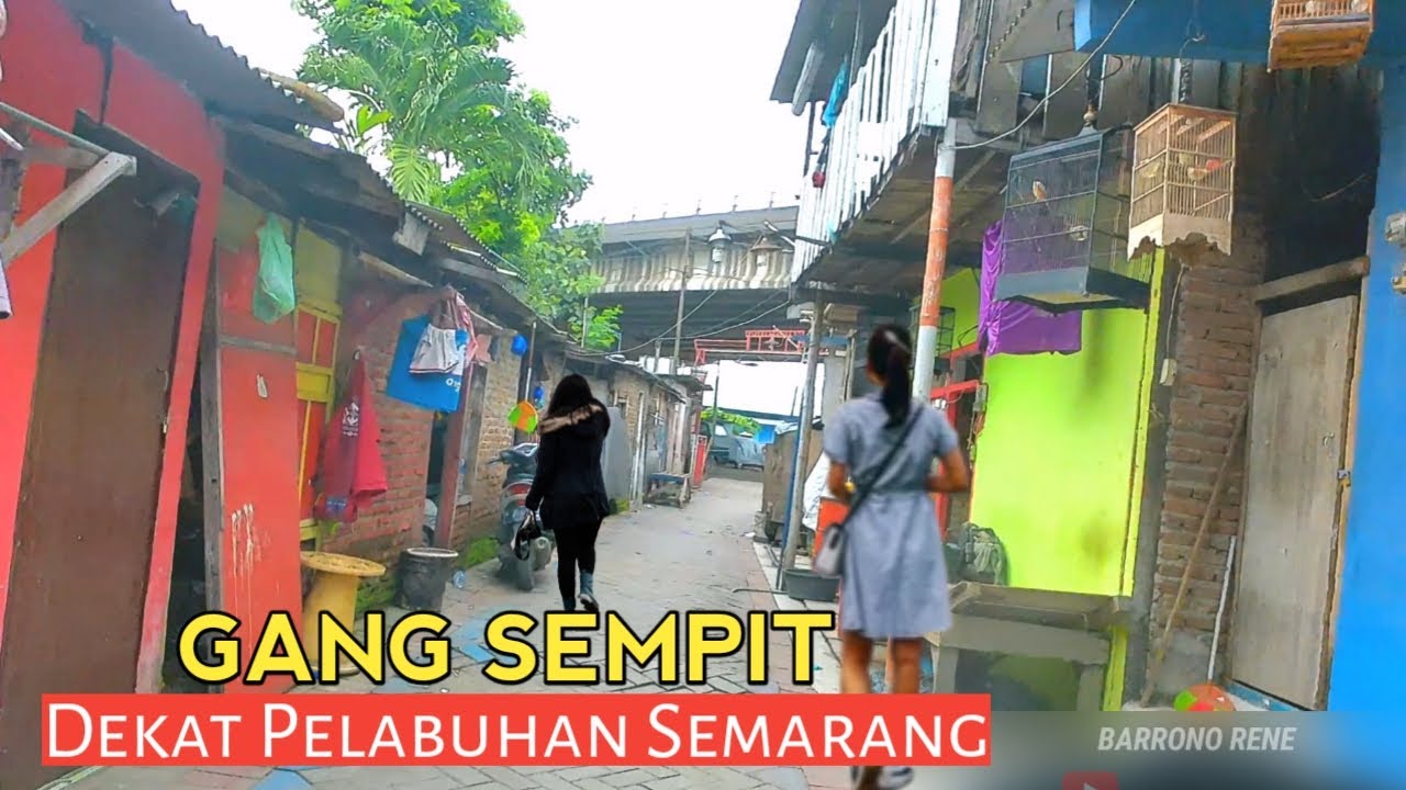 Gang sempit sekitar pelabuhan Tanjung emas Semarang