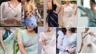 Beautiful Organza Blouse Design|| Latest Organza Saree Blouse Collection 2025 screenshot 5