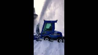 New Holland Snow Blower Beast After Snowstorm