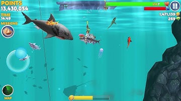 Hungry Shark Evolution Tiger Shark Android Gameplay #4