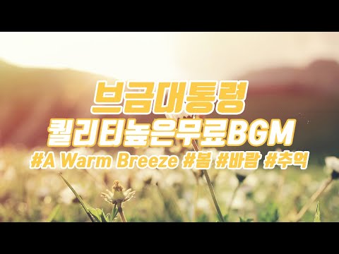 [브금대통령](봄/추억/Spring) A Warm Breeze [무료음악/브금/Royalty Free Music]