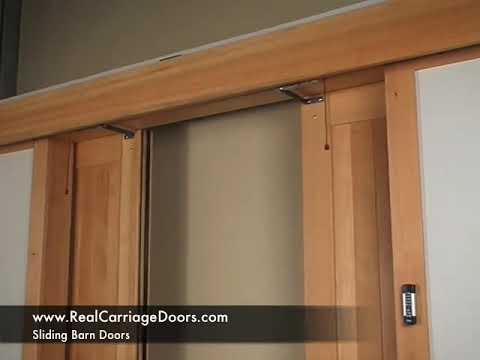 automatic sliding barn door opener demonstration - youtube