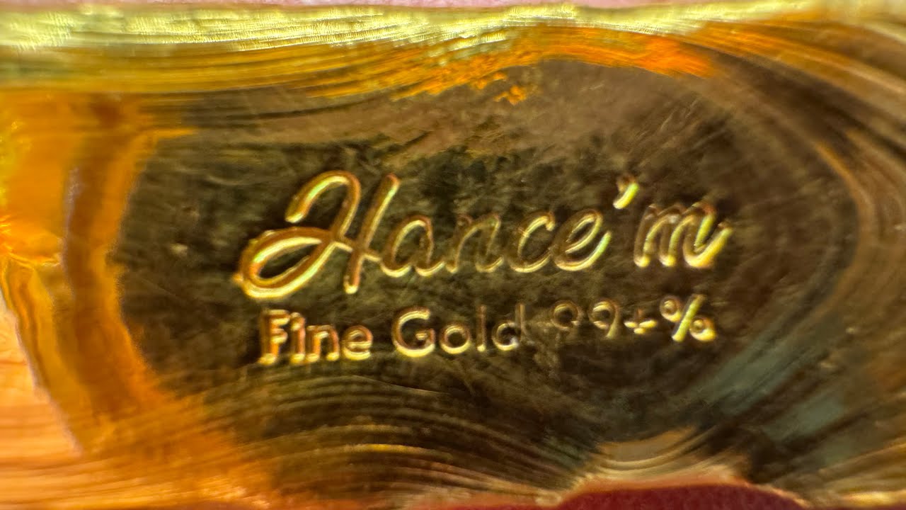 Creating a 32g “art” bar.  Refining jewelry into pure gold with a simple, budget setup.