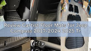 Review Cartist Floor Mats for Jeep Compass 2017-2024 2025 Trunk Mat with Backrest Mat for Jeep Compa