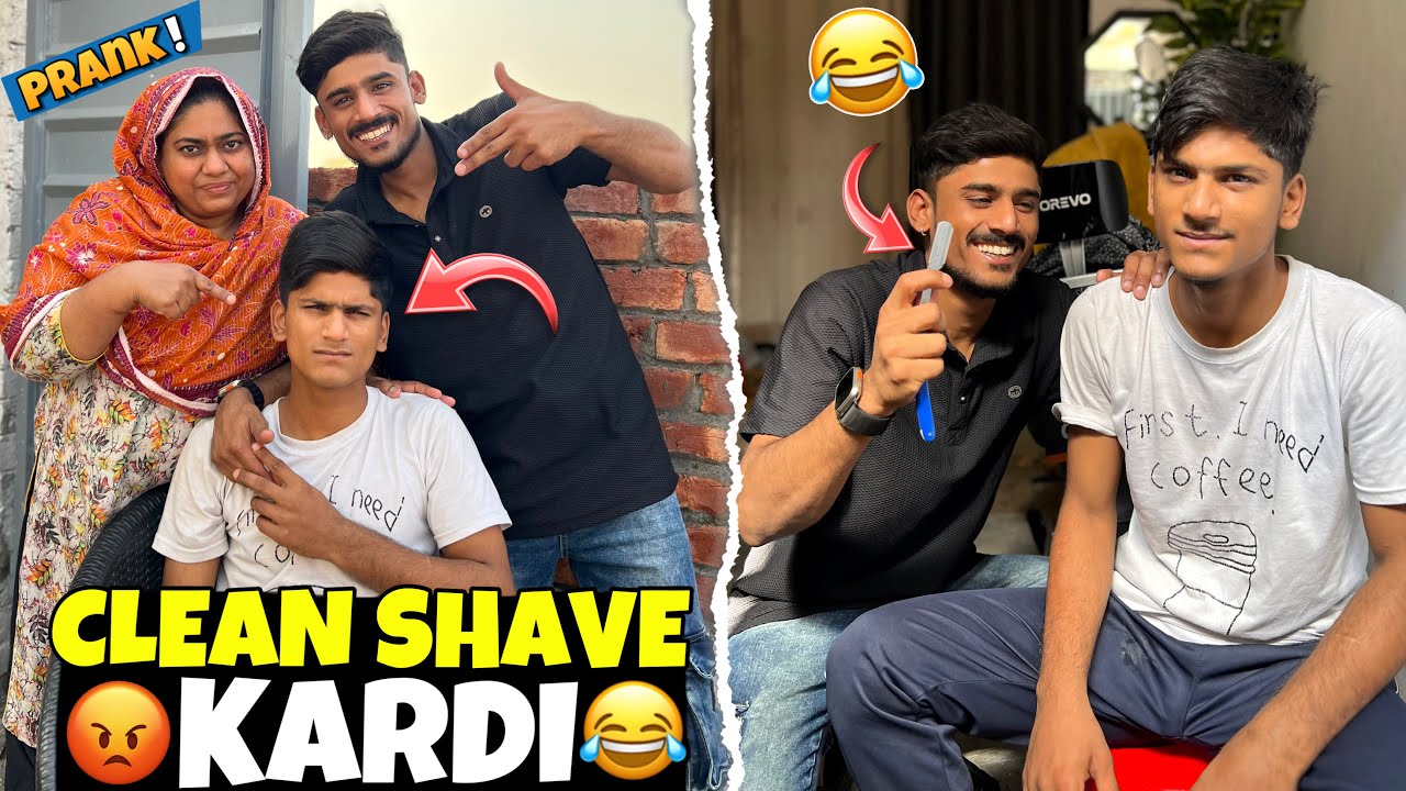 UZAIR KI CLEAN SHAVE KAR DE😂🙏🏻| PRANK GONE WRONG😳|