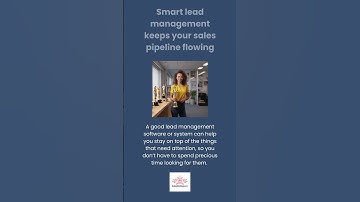 Smart lead management keeps your sales pipeline flowing #shorts #entrepreneur #marketing