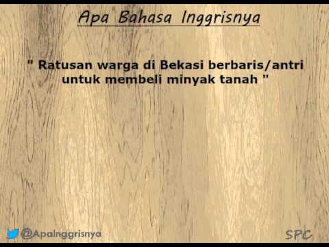 Apa bahasa  inggrisnya  berbaris YouTube