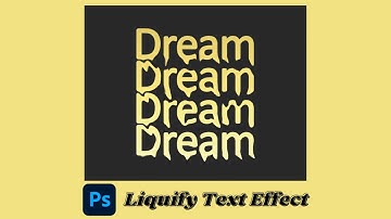 Liquify Text Effect | Simple Photoshop for beginners