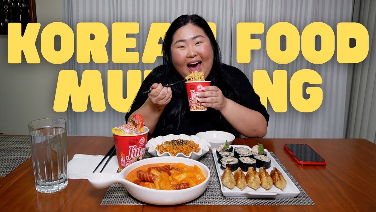 MUKBANG // BEST KOREAN STREET + CONVENIENT STORE FOOD
