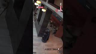 Amasyada Bir Restoranda Garsonluk Yapan Gayretli Adlı Robot, Yorgunlukla Merdivenden Düştü