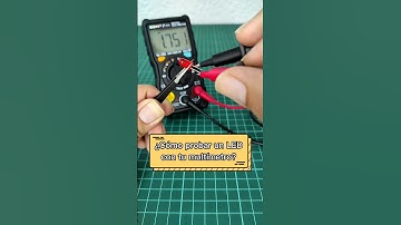 ¿Cómo probar un LED con un multímetro? | #LaElectronicaGT #ElectronicaBasica #Multimetro #Diodo #LED