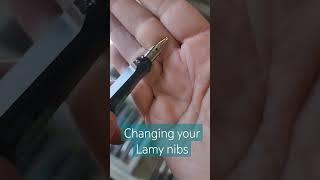 Changing or cleaning Lamy fountain pen nibs #smallbusiness #fountainpens #cleaning #arkansas