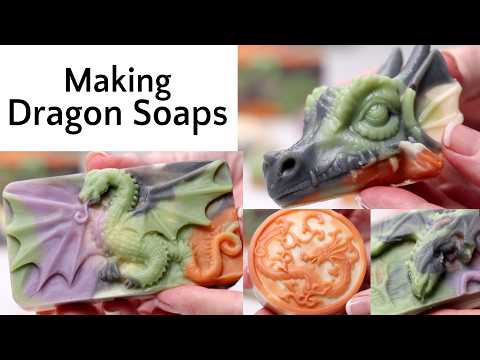 How I Make Dragon Soaps Using Cold Process Soap Making