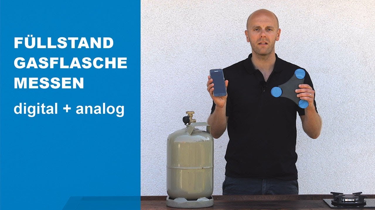 Measuring the gas cylinder's filling level – digital and analogue